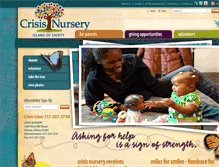 Tablet Screenshot of crisisnursery.net